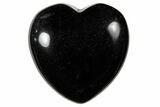 1.2" Polished Black Obsidian Heart - Photo 2